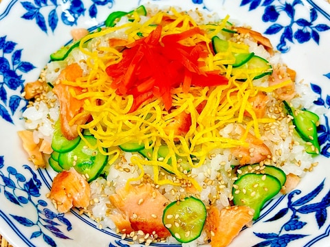 簡単!美味しい!塩鮭でちらし寿司